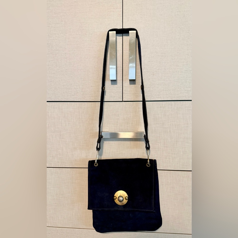 Vintage 70’s blue suede Shoulder Bag